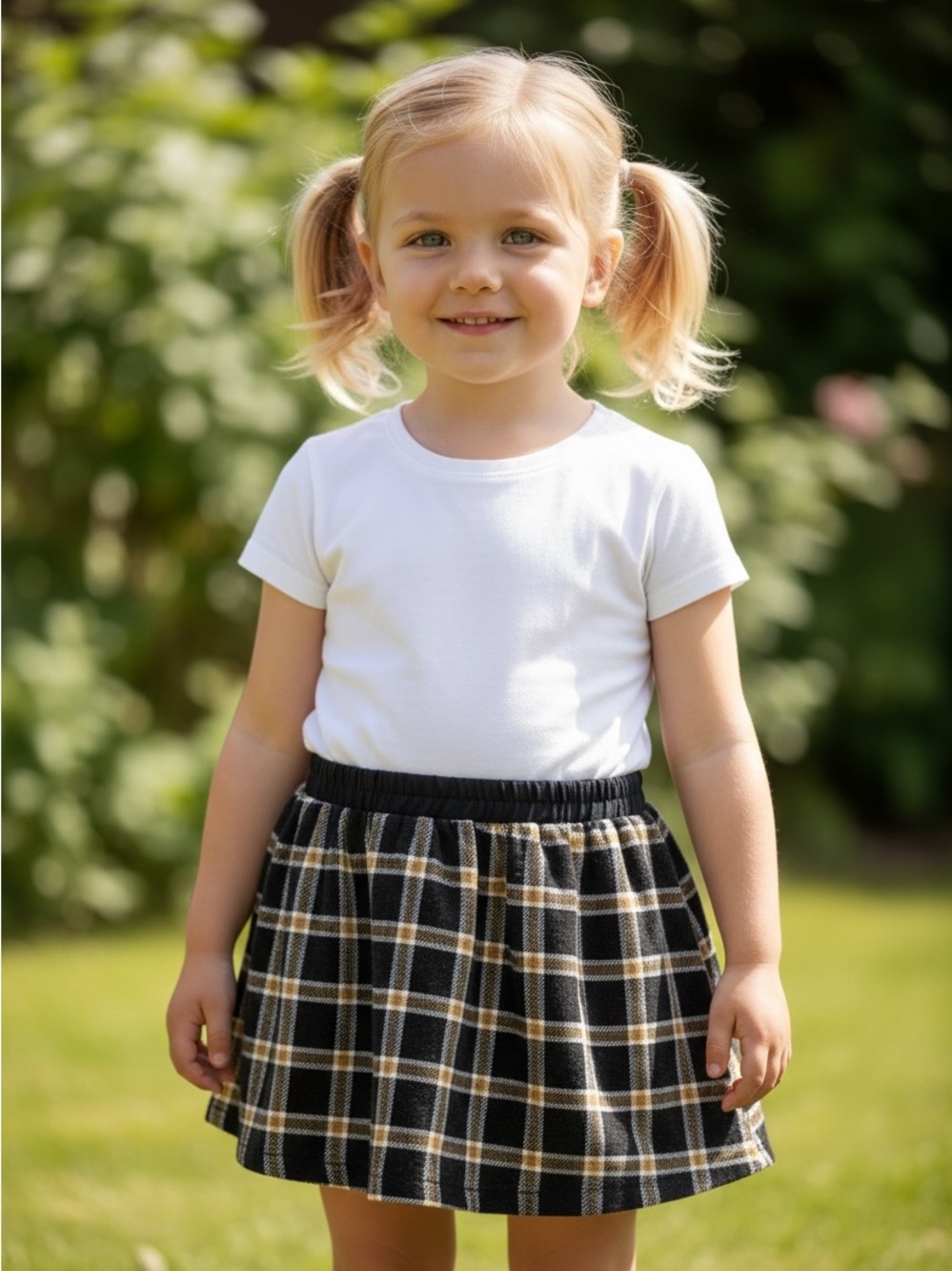 Zara little girl plaid skirt size 3-4
